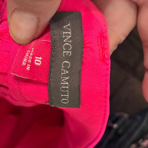 Vince Camuto Woman’s Bright Pink Dress Pants size 10 - Picture 2 of 8